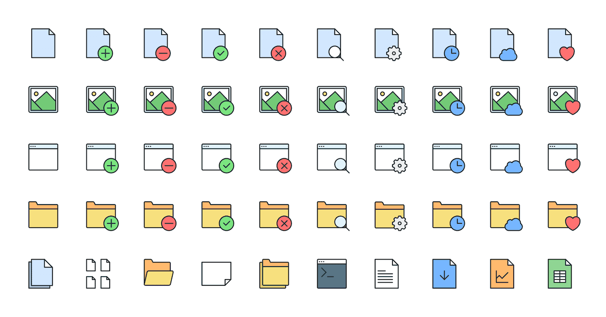 Colorful Icons - 17 Files